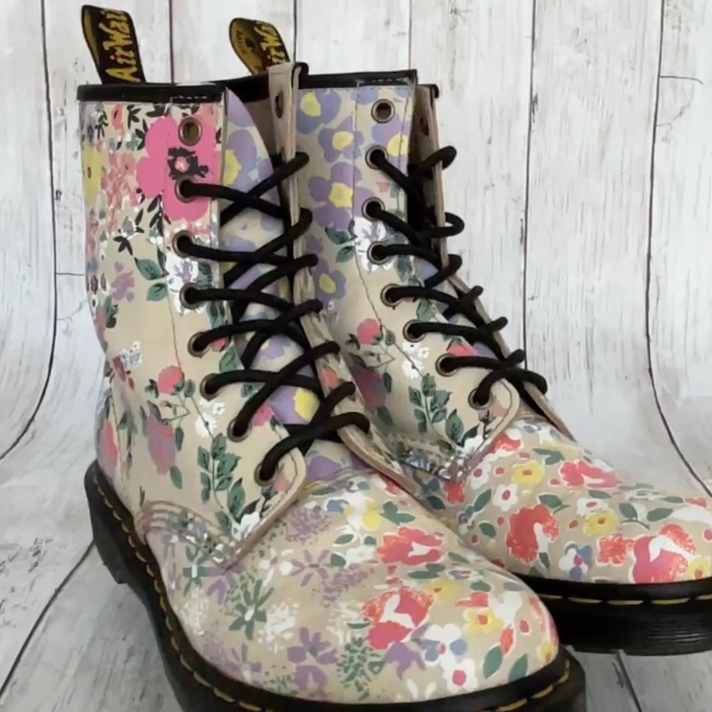 Doc Martens 1460 Floral Mash Up